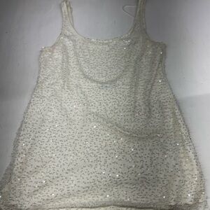 Abercrombie & Fitch Embellished Scoop Neck Mini Dress